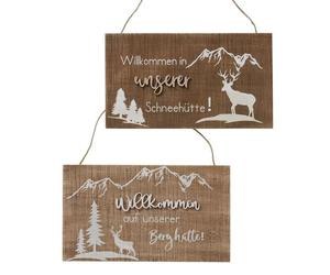 LivingActive Forestis Pancarte Bienvenue dans notre chalet de montagne !