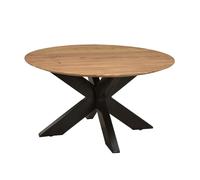 Livingfurn - Table basse Oslo Round - 80x80x40cm - Bois d'acacia