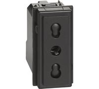 Livingnow - Prise 2P+T 10/16A 250V Bypass Noir - Bticino KG4180