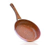 Livington Copper & Stone Pan Poêle à frire à induction 28 cm pour tous types de plaques de cuisson Anti-rayures, antiadhésive Répartition uniforme de la chaleur Poêle revêtue pour rôtir sans graisse