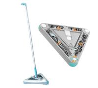 Livington Deeper Sweeper - Nettoyeur de Sol sans Fil avec 4 brosses rotatives - Design Triangulaire - Balai électrique avec lumière LED - Balai sans Fil sans Sac - Tête pivotante Flexible - Balai