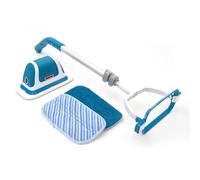 Livington MultiScrubber balai électrique - balai à batterie pour essuyer, frotter et polir sans effort - système d'essuyage 2 en 1 comme balai à main & balai à sol - 2 embouts inclus