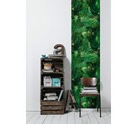 Livingwalls 368441 36844-1 Panneau autocollant 3D en forme de jungle avec feuilles de palmier Vert 2,50 m x 0,52 m