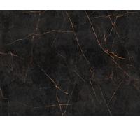 Livingwalls 382251 Papier peint intissé en marbre Noir foncé Orange 3,71 x 2,80 m