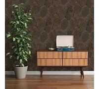 Livingwalls 393552 Papier peint intissé Motif jungle Marron/noir/doré 10,05 x 0,53 m
