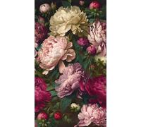 Livingwalls 398621 Papier peint photo intissé Motif fleurs en rose, rouge, rose - 3,71 m x 2,80 m - Fabriqué en Allemagne