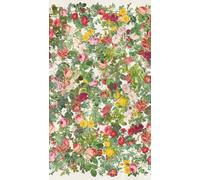 Livingwalls 398641 Papier peint photo intissé Motif fleurs vertes, roses et rouges 3,71 m x 2,80 m Fabriqué en Allemagne