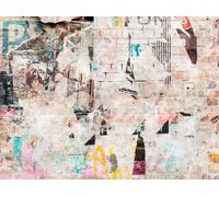 Livingwalls 399271 Papier peint photo intissé aspect usé beige, multicolore, bleu - 3,71 m x 2,80 m - Fabriqué en Allemagne