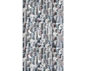 Livingwalls 3D City 382501 Papier peint intissé moderne Gris 1,59 x 2,80 m