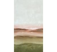 Livingwalls A.S. Création Vibes & Styles Papier peint intissé - Atmosphère chaleureuse avec botanique, géométrie et effet 3D - Vinyle Paysage Aquarelle - 1,59 m x 2,80 m - Marron/Crème - 792165
