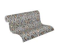Livingwalls Anna D'Andrea papier peint intissé animal 10,05 m x 0,53 m - gris, beige, noir - papier peint motif léopard - 782162