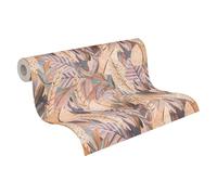livingwalls Anna D'Andrea papier peint intissé Floral 10,05 m x 0,53 m - marron, bleu, beige, multicolore - papier peint jungle - 782202
