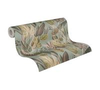 Livingwalls Anna D'Andrea papier peint intissé Floral 10,05 m x 0,53 m - marron, vert, rose, gris - papier peint feuilles - 782193