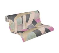 Livingwalls Anna D'Andrea papier peint intissé graphique 10,05 m x 0,53 m - beige, bleu, noir, rose - papier peint lisse - 782142
