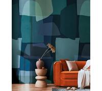Livingwalls Anna D'Andrea papier peint photo graphique 1,59 m x 2,80 m - bleu, vert, noir - papier peint lisse - 782061