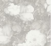 Livingwalls 369214 Metropolitan Stories Anke & Daan Amsterdam Papier peint floral non-tissé Gris Blanc 10,05 m x 0,53 m