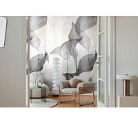 Livingwalls COSMOPLITAN 791449 Papier peint photo intissé avec motif de feuilles en gris, blanc, noir - 8,80 x 0,53 m