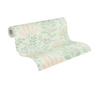 Livingwalls Famous Garden 393493 Papier peint intissé Vert/gris/rose/orange 10,05 m x 0,53 m Fabriqué en Allemagne
