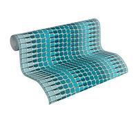 Livingwalls Harmony Papier peint non-tissé, Türkis, Grau, Weiß, 10,05 m (Länge) x 0,53 m (Breite)