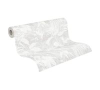 Livingwalls Hot Spots papier peint intissé Floral 10,05 m x 0,53 m - blanc, gris, métallique - papier peint jungle - 782033