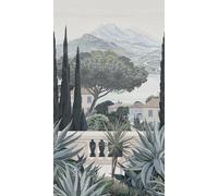 Livingwalls Hot Spots papier peint photo Finca 1,59 m x 2,80 m - bleu, marron, crème - papier peint paysage - 790158
