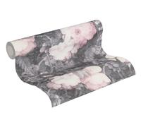 livingwalls - Metropolitan Stories - Papier peint, Gris, rose, noir., 10,05m x 0,53m -