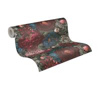 Livingwalls MICHALSKY 399791 Papier peint intissé Motif fleurs Rouge/bleu/noir/vert