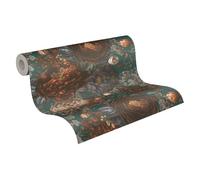 Livingwalls Michalsky 399793 Papier peint intissé Motif floral Vert/gris/orange