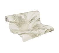 Livingwalls Michalsky 399802 Papier peint intissé Motif palmiers de la jungle Crème Vert