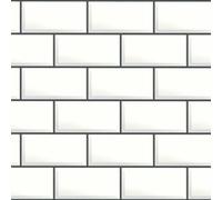 Livingwalls My Home 383572 Papier peint intissé Effet pierre Blanc brillant 10,05 x 0,53 m