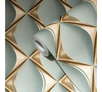 Livingwalls My Home 386913 My Spa Papier peint intissé 3D Vert eucalyptus 10,05 x 0,53 m