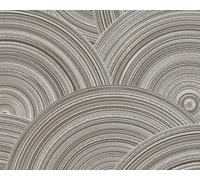 Livingwalls My Home 386964 Papier peint intissé pour chambre à coucher Motif cercles Gris et doré 10,05 x 0,53 m