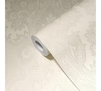 Livingwalls My Home My Spa 387082 Papier peint non tissé Motif baroque Blanc perle 10,05 x 0,53 m Fabriqué en Allemagne