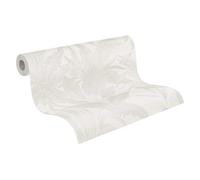 Livingwalls Papier peint 396542 avec feuilles de palmier en crème, beige - papier peint floral de haute qualité avec structure fine et effet métallisé en or - 10,05m x 0,53m - Fabriqué en Allemagne