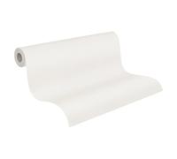 Livingwalls Papier peint 396553 - Papier peint uni en blanc - papier peint monochrome de haute qualité à structure fine pour différentes pièces - 10,05m x 0,53m - Fabriqué en Allemagne
