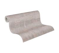 Livingwalls Papier peint 396712 avec structure carrée en gris, rose - papier peint design de haute qualité avec effet métallisé pour différentes pièces - 10,05m x 0,53m - Fabriqué en Allemagne