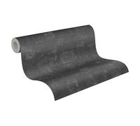 Livingwalls Papier peint 396714 avec structure carrée en noir, argent - papier peint design haut de gamme à effet métallisé pour différentes pièces - 10,05m x 0,53m - Fabriqué en Allemagne