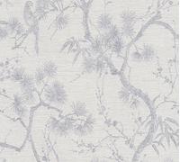 Papier Peint Fleuri Metropolitan Stories 2 A.S. Création Mio - Tokio Papier peint intissé 10.05 m x 0.53 m Métallisé Blanc Fabriqué en Allemagne 378673 37867-3