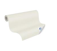 Livingwalls papier peint DESIGNDROP - papier peint intissé préencollé de couleur unie en blanc, crème - 10,05m x 0,53m - papier peint uni pour différentes pièces - 785752