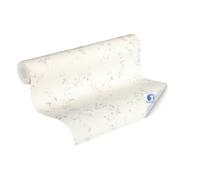 Livingwalls papier peint DESIGNDROP - papier peint intissé préencollé floral en crème, violet - 10,05m x 0,53m - papier peint petites fleurs pour chambre à coucher -784971