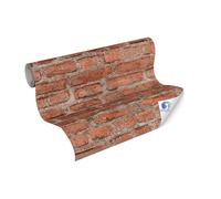 Livingwalls Papier peint DESIGNDROP intissé préencollé aspect brique pierre rouge/marron 10,05x0,53m