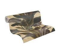 Papier Peint Fleuri Metropolitan Stories 2 A.S. Création Antonio - Barcelona Papier peint intissé 10.05 m x 0.53 m Brun Métallisé Noir Fabriqué en Allemagne 378624 37862-4