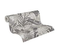 Papier Peint Fleuri Metropolitan Stories 2 A.S. Création Nala - Cape Town Papier peint intissé 10.05 m x 0.53 m Gris Blanc Fabriqué en Allemagne 378604 37860-4