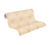 Livingwalls Papier Peint Géométrique Metropolitan Stories 2 A.S. Création Ava - New York intissé 10.05 m x 0.53 m Beige Métallisé Fabriqué en Allemagne 378643 37864-3