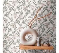 Livingwalls Papier peint intissé 394304 Motif jungle Blanc/gris 10,05 x 0,53 m pour 5,33 m²