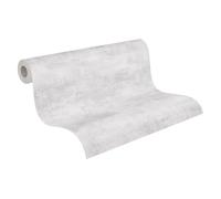 Livingwalls papier peint intissé à effet enduit en gris - papier peint style industriel 10,05 x 0,53 m Made in Germany - 306687