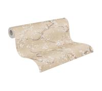 Livingwalls Hot Spots papier peint intissé Floral 10,05 m x 0,53 m - beige, crème, marron, gris, métallique - papier peint structuré - 781992