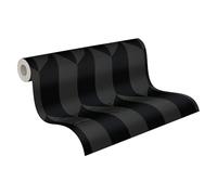 Livingwalls papier peint intissé à motif géométrique noir métallisé - papier peint graphique moderne 10,05 m x 0,53 m de COSMOPOLITAN - 790868