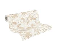 Livingwalls papier peint intissé à motif jungle en crème, beige, métallisé - papier peint jungle exotique 10,05 x 0,53 m Made in Germany - 782032
