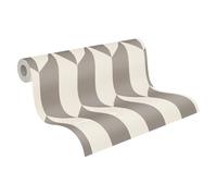 Livingwalls papier peint intissé à motifs géométriques couleur crème métallisé - papier peint graphique moderne 10,05 mx 0,53 m de COSMOPOLITAN - 790863